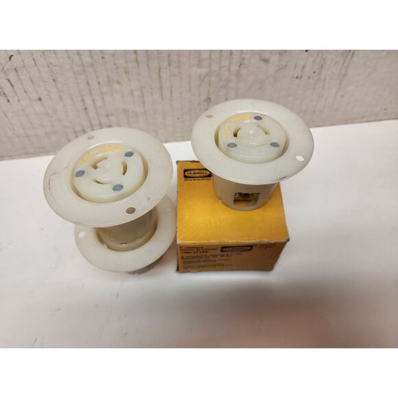Lot of 2 Hubbell HBL4715C Flanged Nlyon Twist-Lock 2 Pole 3 Wire 15A 125V - Picture 9 of 9